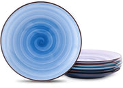 Tavoli da pranzo in ceramica - set da 6 - gradiente blu - 25 cm