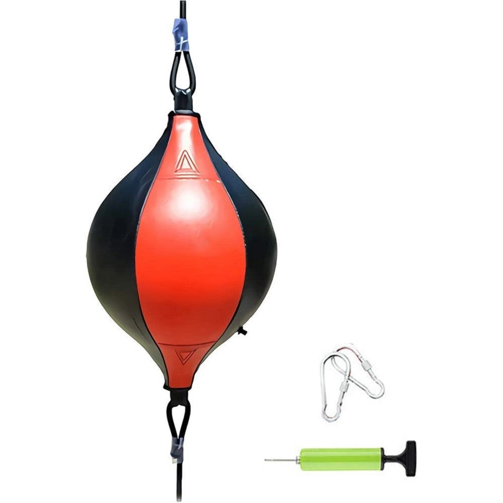 Trade Shop - Sacco Da Boxe Borsa A Sfera A Doppia Estremità In Pu Punch Sport Fitness Adulti -