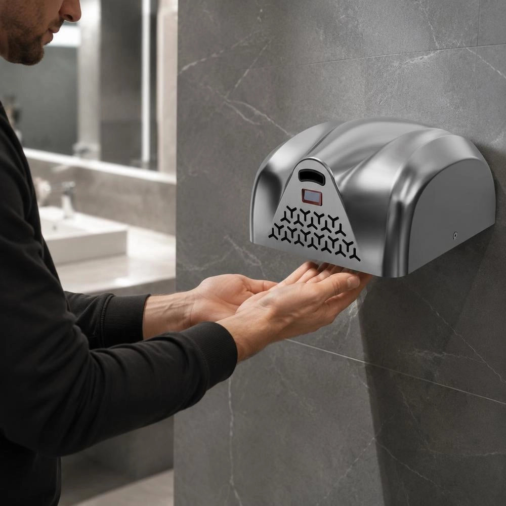 1300W Electric Hand Dryer, 7-10s Drying Time, Commercial Wall-Mounted Hand Dryer With HEPA Filter (99.97% Filtration Efficiency), Air Hand Dryer For Kitchen, Bathroom, And Toilet