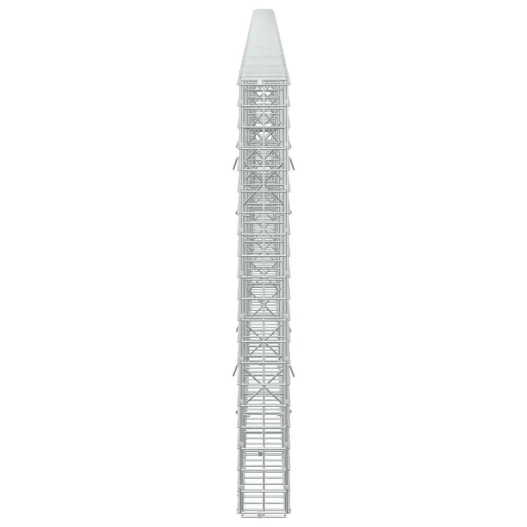 Gabione con filo da 5 mm e rete da 5x5 cm 650x10x100 cm 3463975