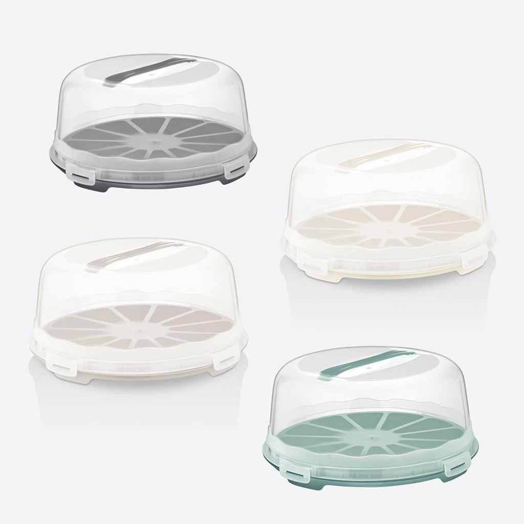 1 Pezzo Copritorta in Plastica Dorotea 30 x 15 cm 4 Colori Belli e Forti