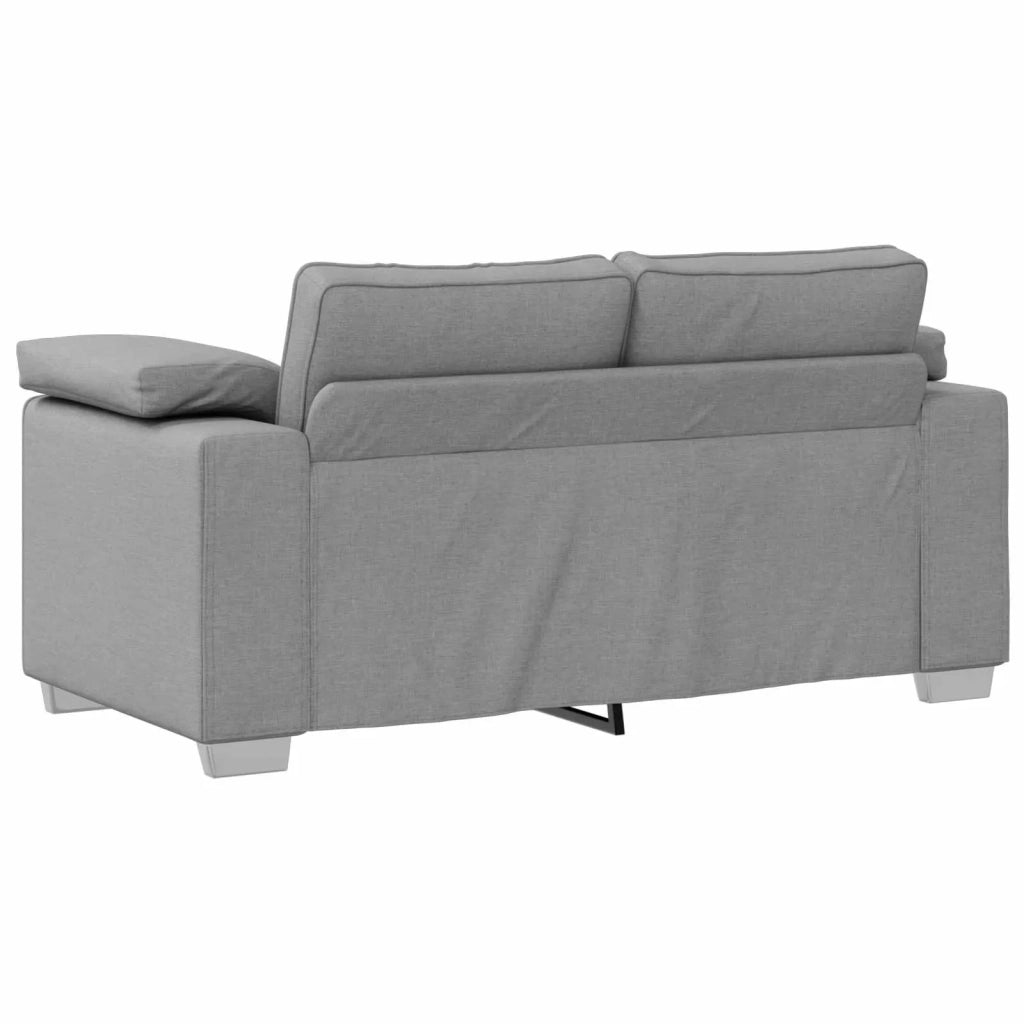 Divano 3 pcs Grigio Nuvola 219 x 80 x 82 cm Tessuto misto lino 3324666