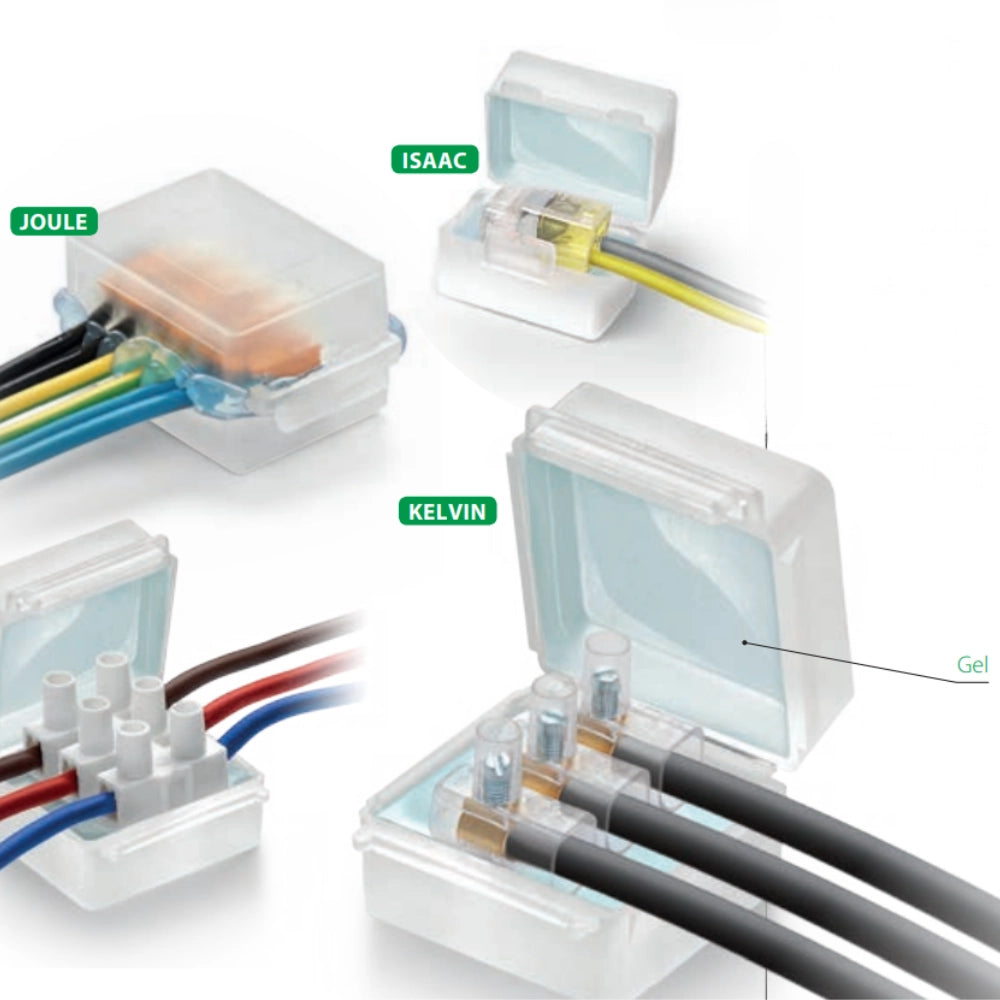 Raytech isaac4 gelbox accessorio preriempito gel per morsetti 450/750v