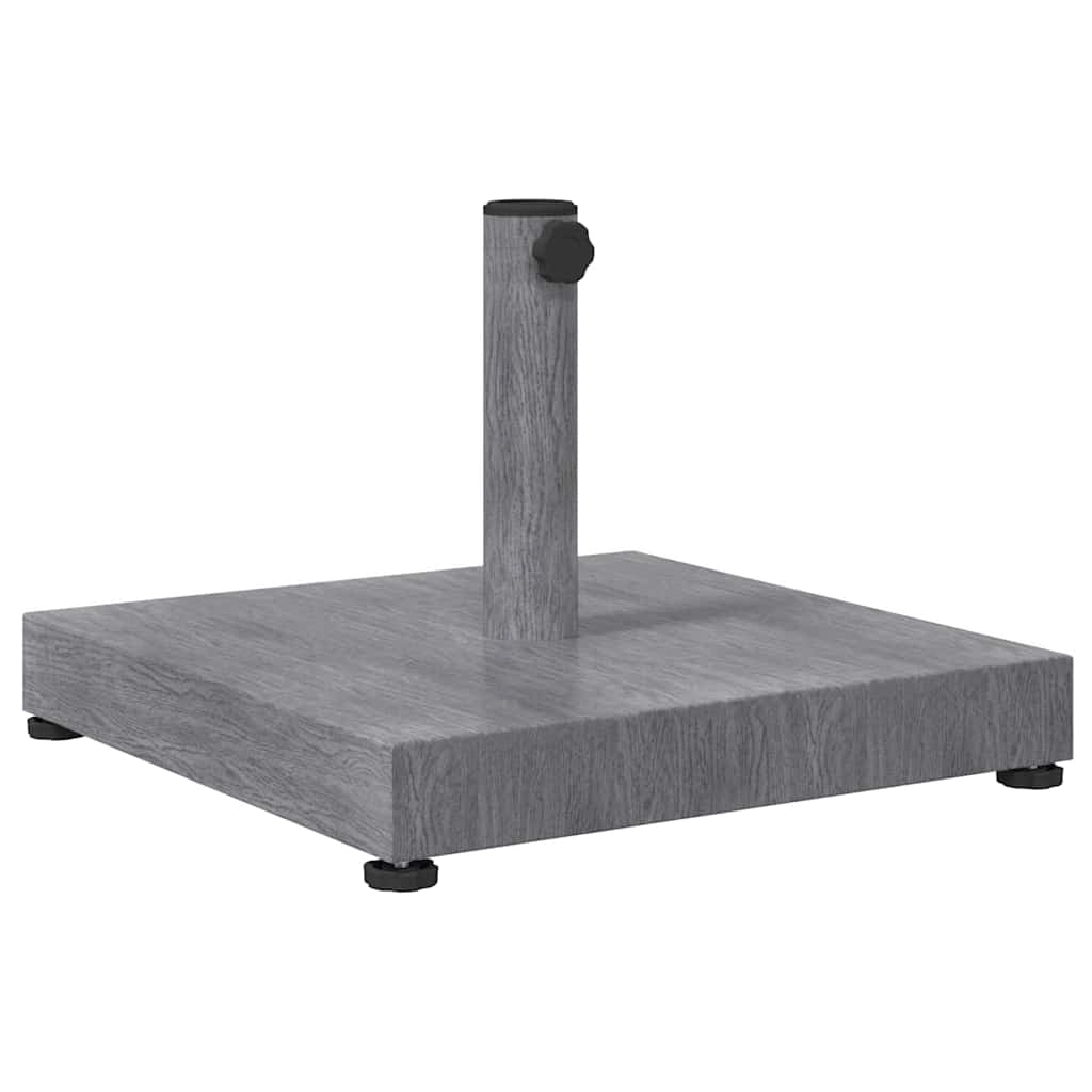 Base quadrata moderna per ombrellone da giardino e patio 45 x 45 x 31,5 cm robusta e stabile realizzata in acciaio grigio scuro 02_0058929