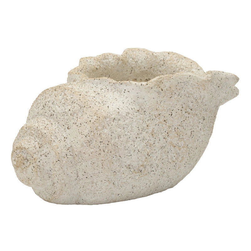 Vaso Shell Sand -b- cm 35x23x18 (apertura cm ø 17x14)