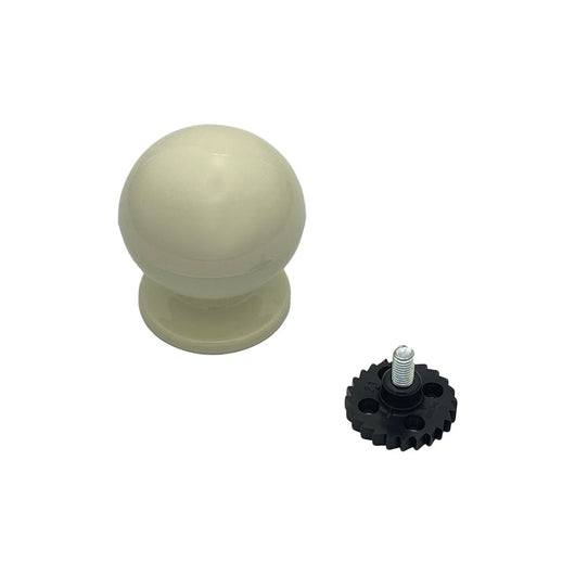 Pomolo fisso per porta SAGUATTI 669/70KB in nylon bianco lucido