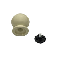 Pomolo fisso per porta SAGUATTI 669/70KB in nylon bianco lucido