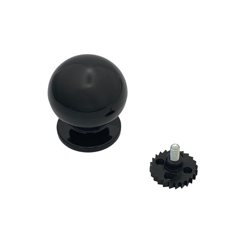 Pomolo fisso per porta SAGUATTI 669/70QB in nylon nero lucido