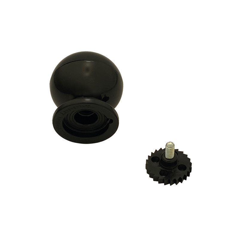 Pomolo fisso per porta SAGUATTI 669/70QB in nylon nero lucido