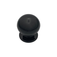 Pomolo fisso per porta SAGUATTI 669/70QB in nylon nero lucido