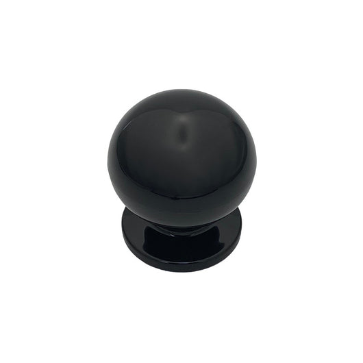 Pomolo fisso per porta SAGUATTI 669/70QB in nylon nero lucido