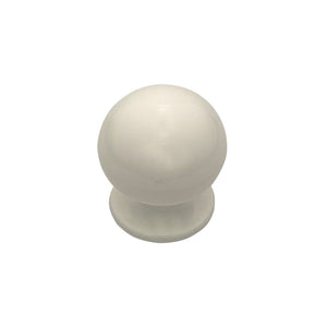 Pomolo fisso per porta SAGUATTI 669/70TB in nylon bianco lucido