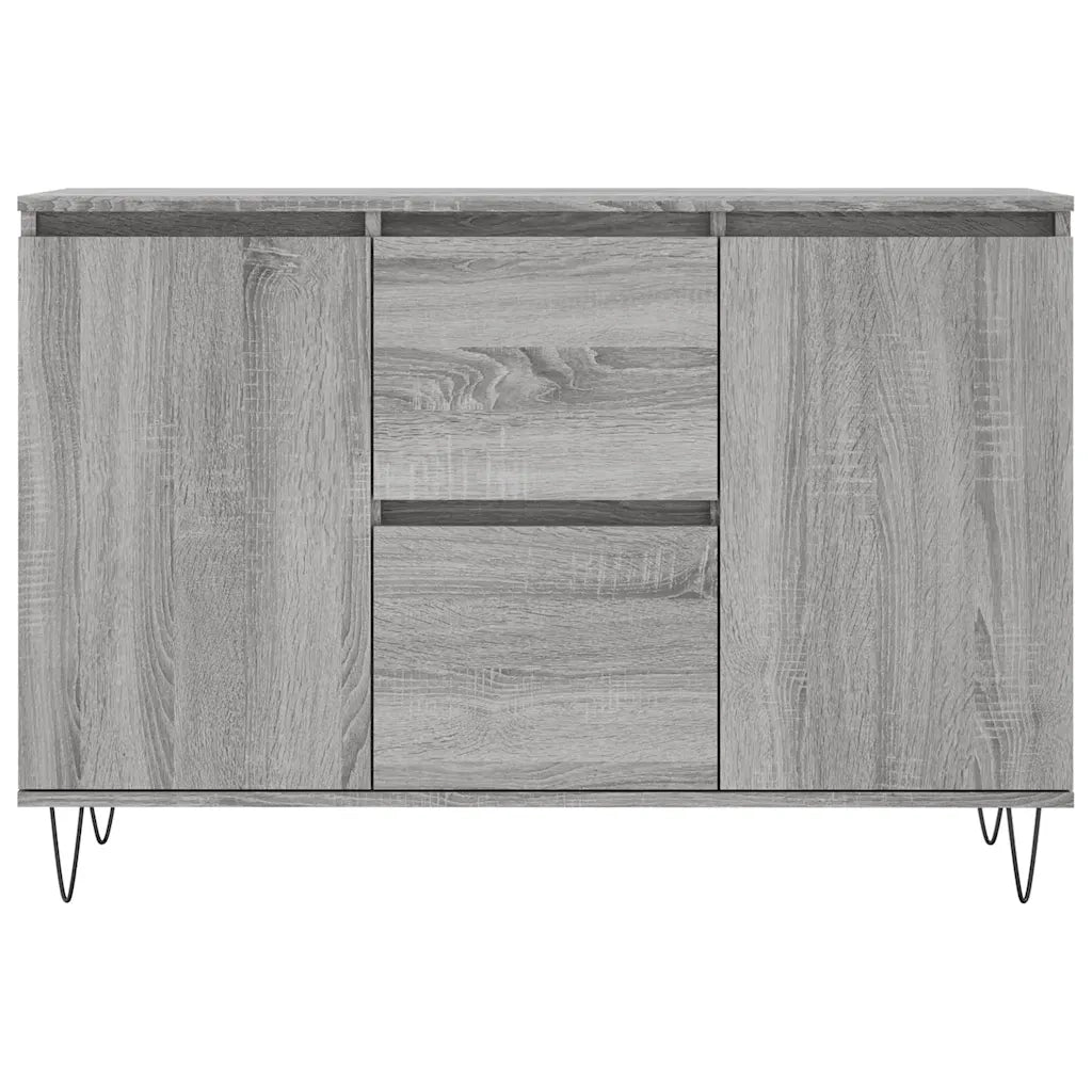 Credenza Grigio Sonoma 101,5x35x70 cm in Legno Multistrato 827210