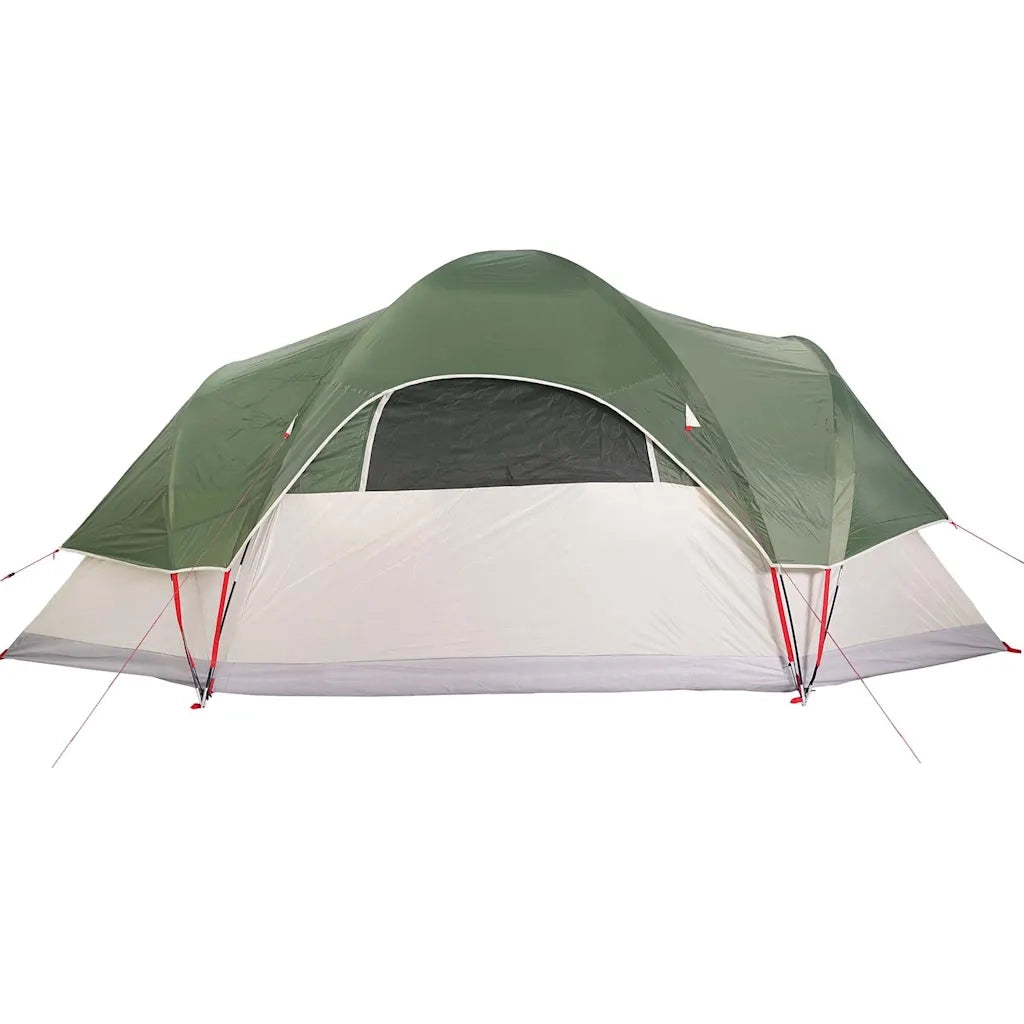 Tenda da Campeggio a Cupola per 9 Persone Verde Impermeabile
