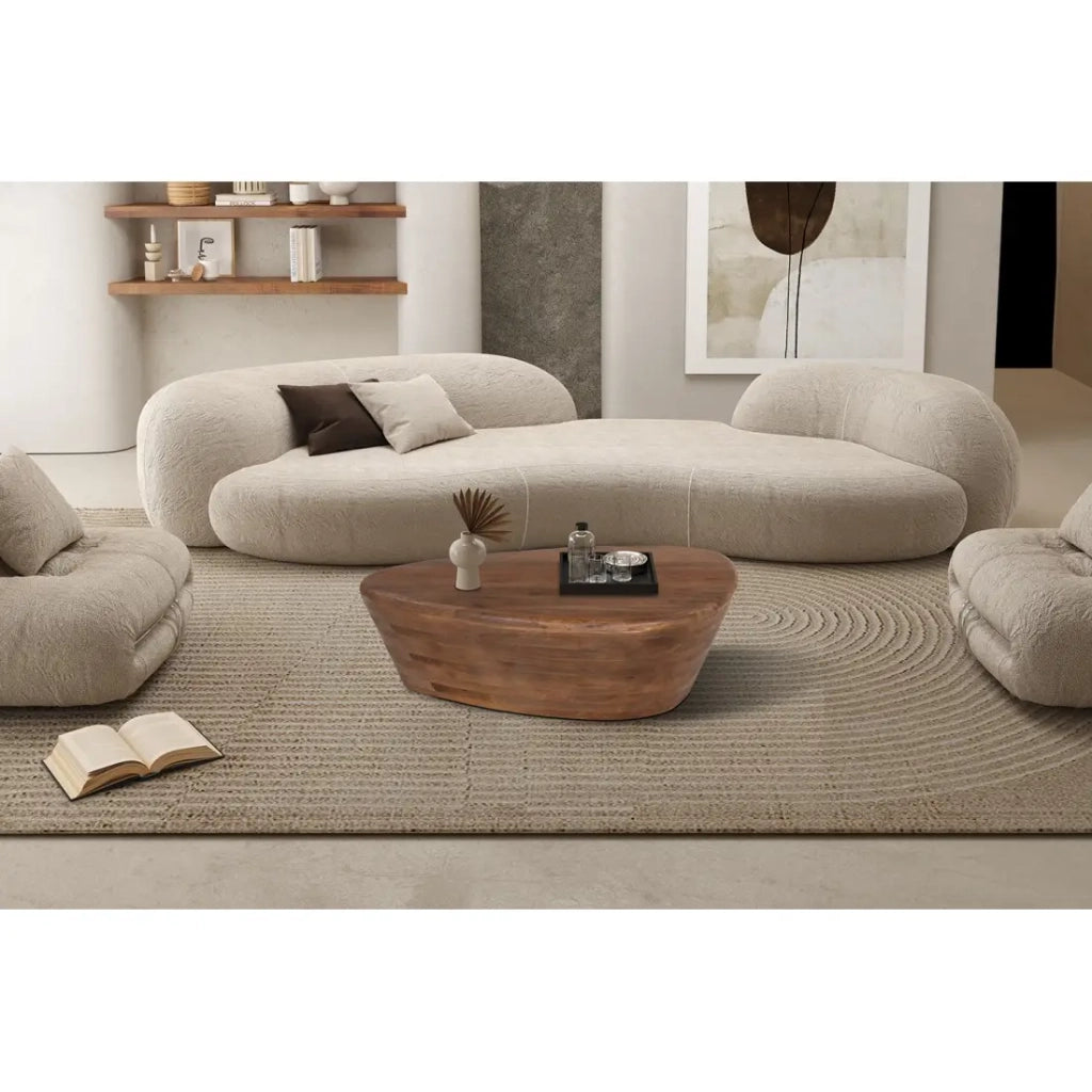 Tavolino da salotto in legno massiccio collezione BALI - Stile etnico e design