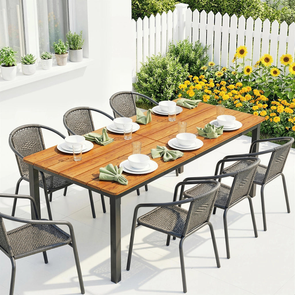 Tavolo da Giardino Rettangolare ¨C zephmum ¨C 180x86 cm
