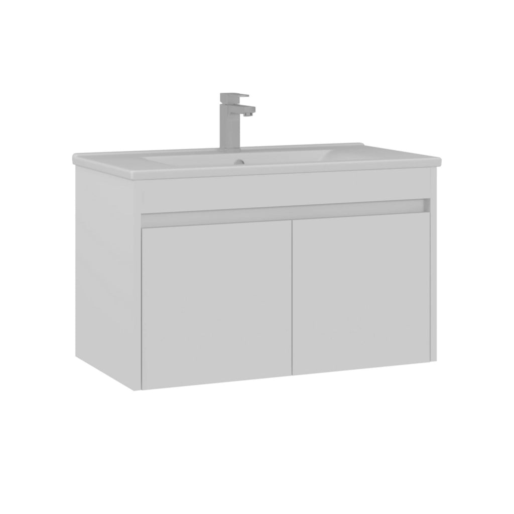 Mobile lavabo "Side 85 v2" - 85 x 45 x 52 cm - Bianco opaco