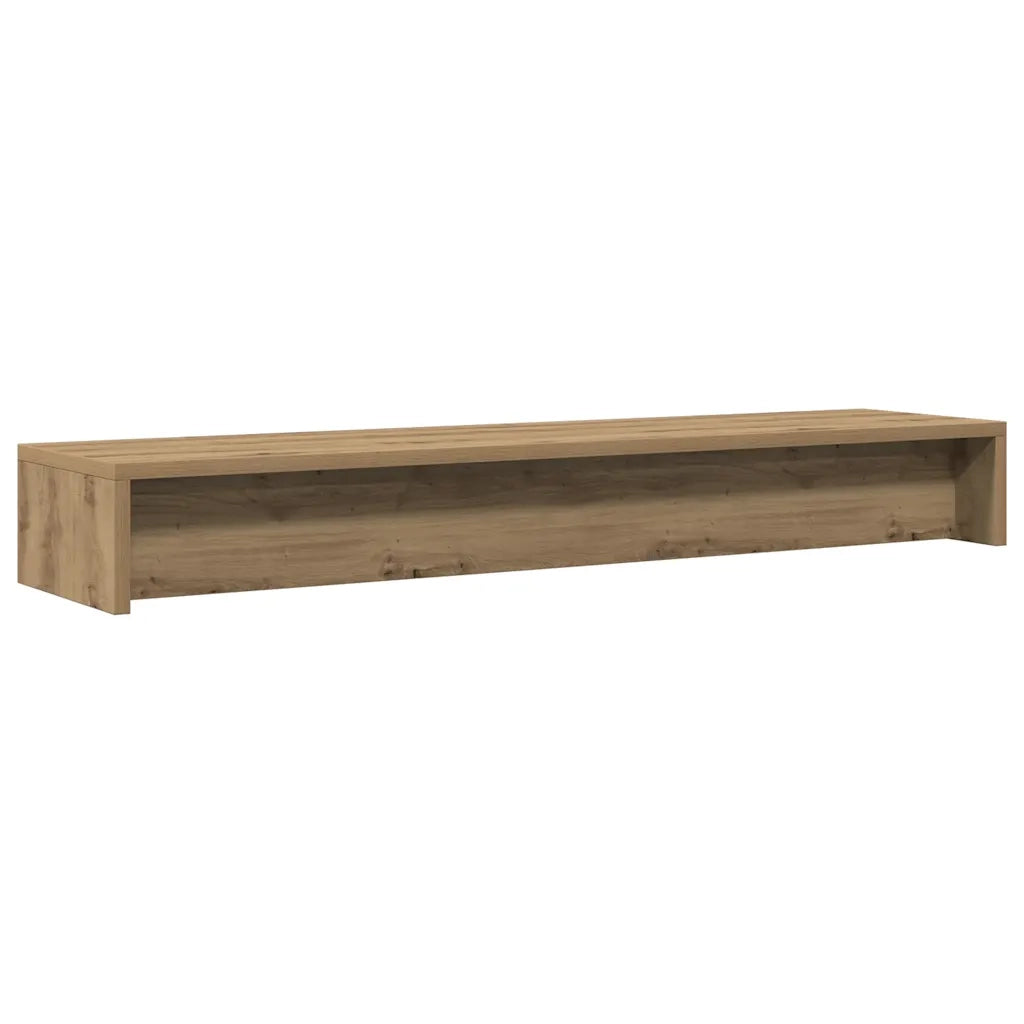 Supporto Monitor Rovere Artigianale 100x24x13 cm Multistrato