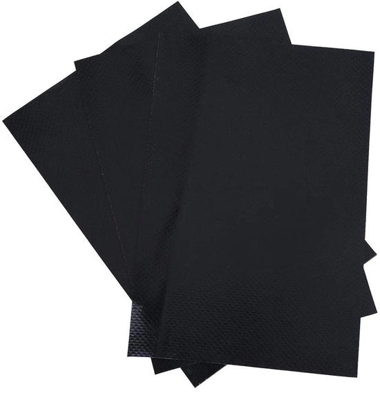 Kit di riparazione impermeabile per barche - Patch PVC autoadesivo - Kit di riparazione gonfiabile per barche - Ideale per kayak e barche - Nero