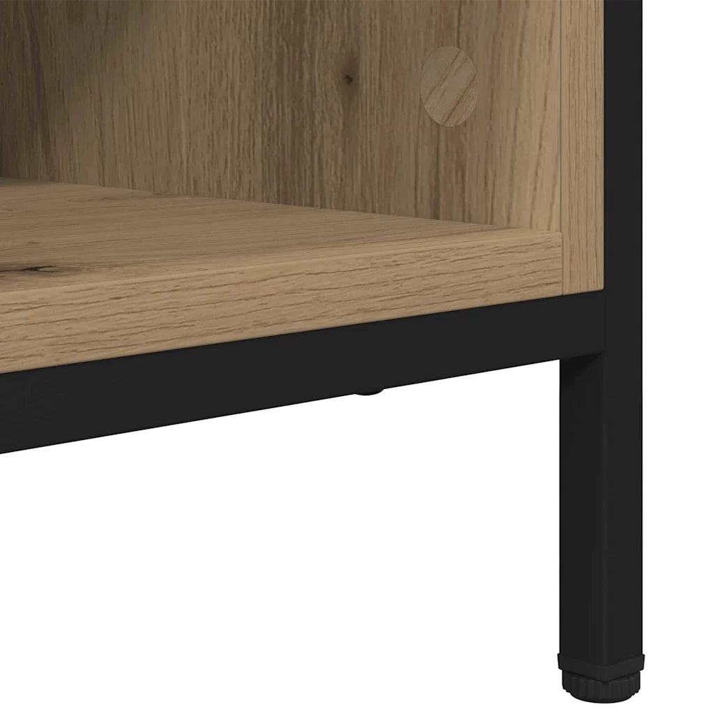 Mobile per scarpe-Scarpiera Rovere artigianale 131 x 35 x 50 cm