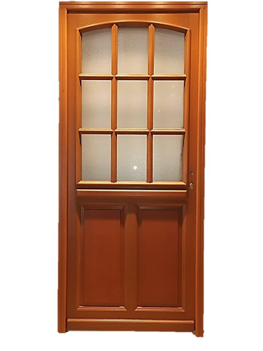 Porta d'ingresso in legno 'Alena' 215X90 a sinistra a spingere con maniglia e serratura senza maniglia