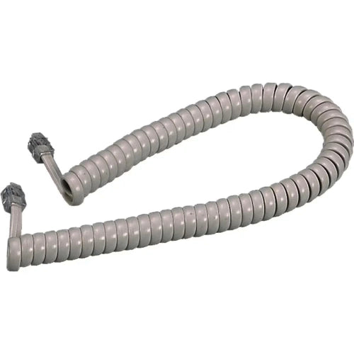 PROLUNGA TELEFONICA 2,4MT CAVO ESTENSIBILE A 4 CONDUTTORI - 2 PLUG 4/4 C - COLORE BIANCO