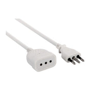 PROLUNGA LINEARE 5 M SEZ 3X0,75 10A BIANCO- ELECTRALINE 3PMARK- 1,0 pz
