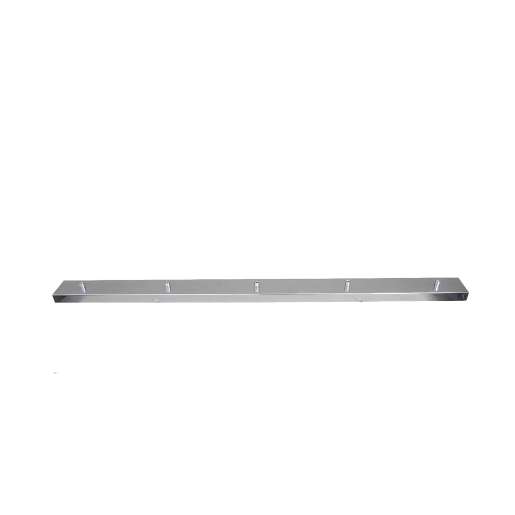 Rosone Multicavo 5 Fori In Metallo Cromo Lucido L120Cm