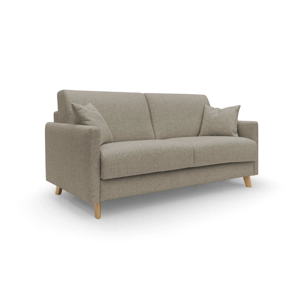 Edgar Divano letto matrimoniale in tessuto felis impermeabile T03 180 cm (mat. 140x197) marrone