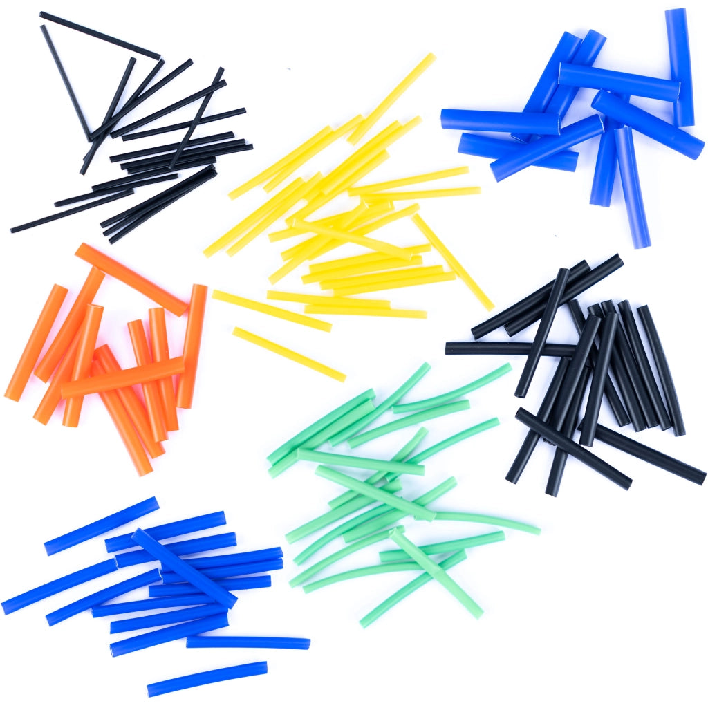 Set di Tubetti Termorestringenti Rosfix – 580 Pezzi | Poliolefina, 8 Dimensioni, 5 Colori