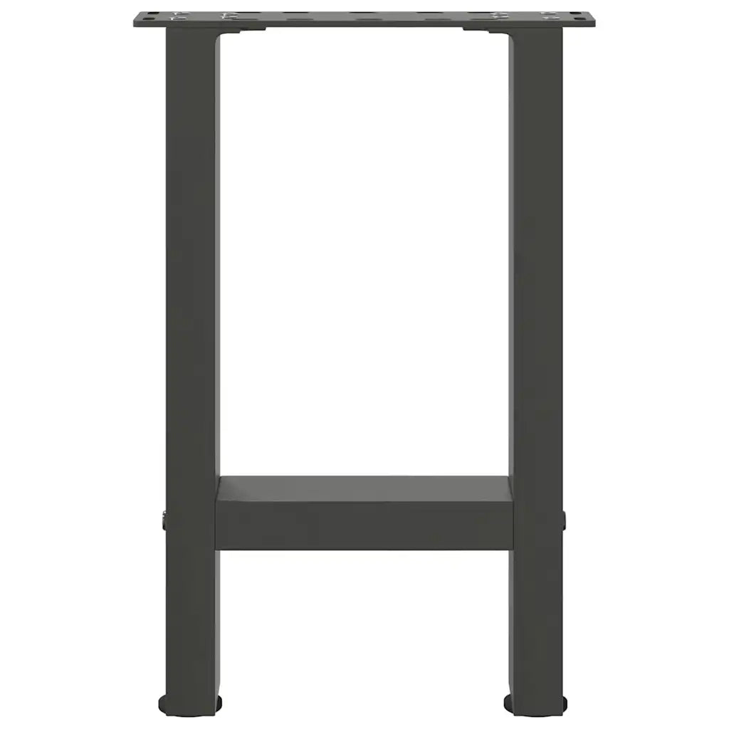 Gambe per Tavolino da Caffè Antracite 2 pz 28x(42-43) cm Acciaio 4013274