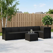 Divano da Giardino 6 Posti Aspetto Rattan PP Antracite 3444102