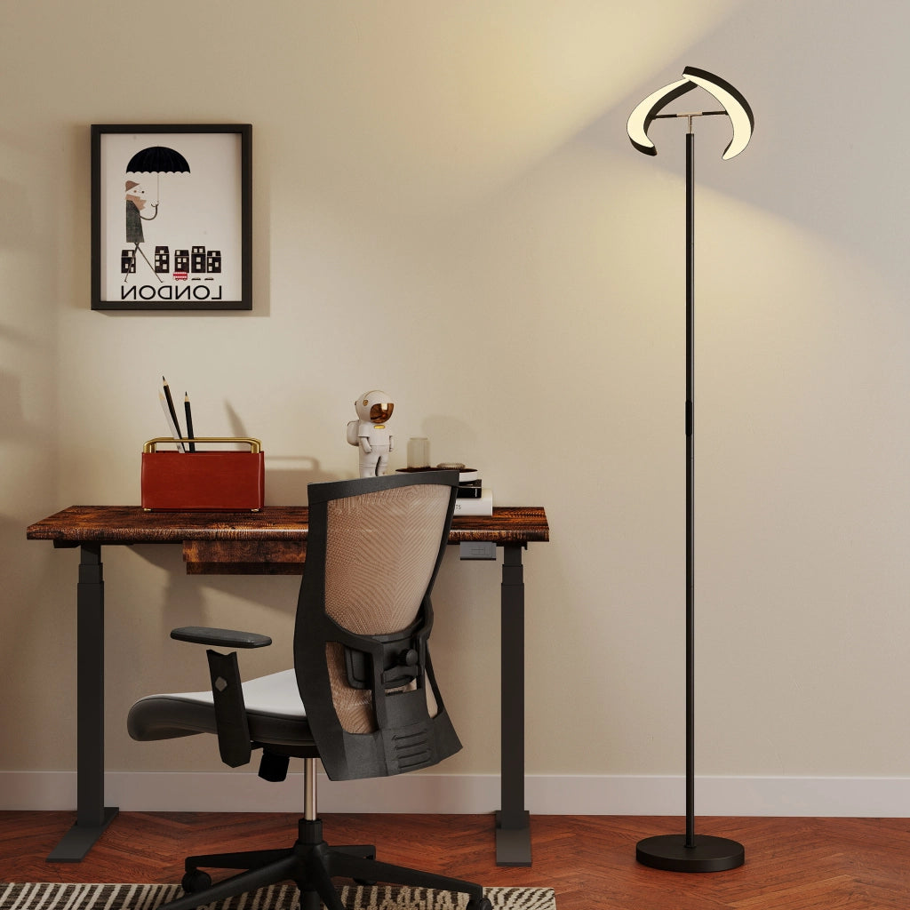 Lampada da terra RGB ¨C Minimal ¨C regolabile, orientabile, nero