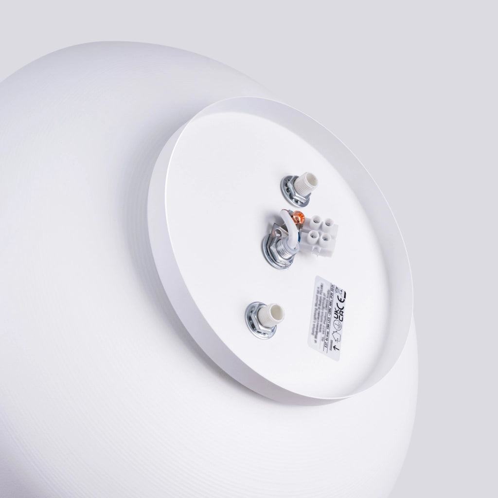 Plafoniera soffitto moderna bianca Ø30cm 4xE27 TEKNAR