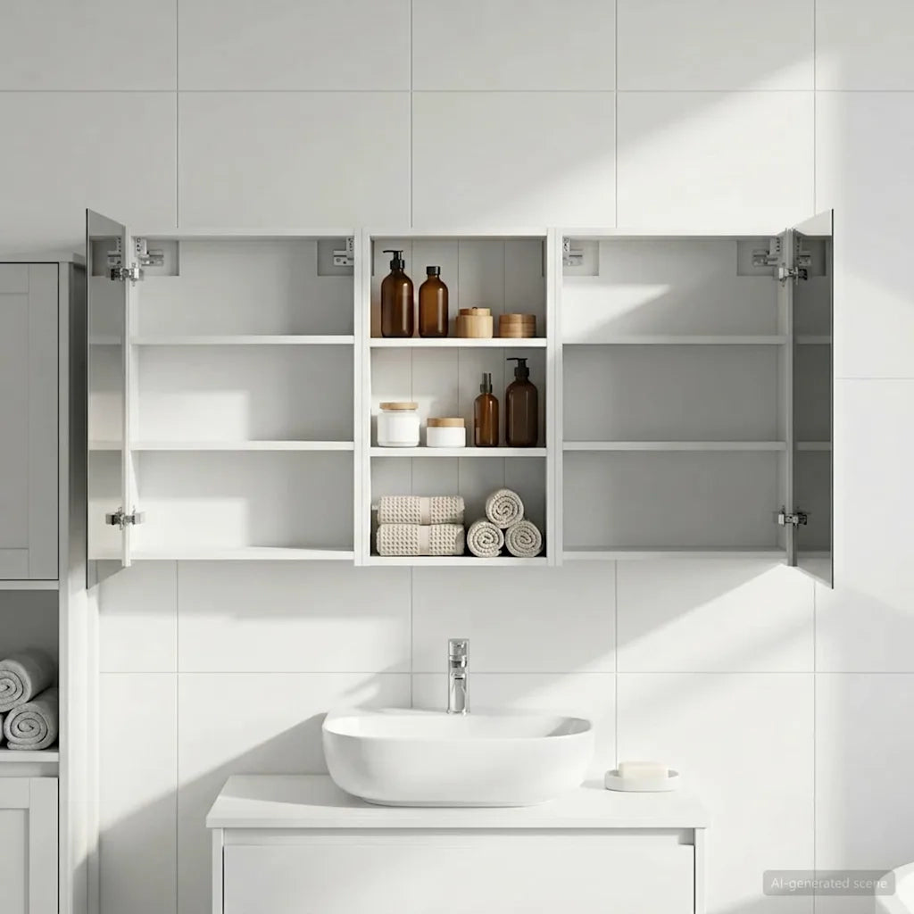 Set di Armadi da Bagno con lo scaffale 3 pcs 140 x 14,5 x 70 cm 3403776