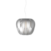 Sospensione Moderna Queen Polilux ® Argento E Metallo Cromo 1 Luce E27 D42Cm