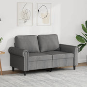 Divano a 2 Posti grigio scuro 120 cm in Velluto 359520