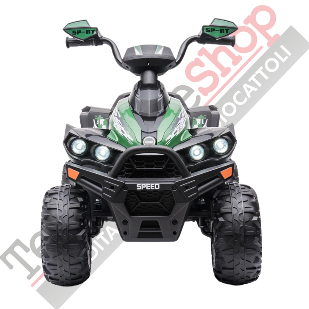 Quad Elettrico per Bambini Quad Medio Sport 12V-Verde