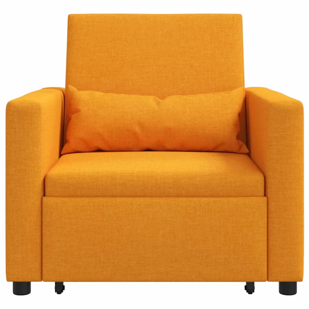 Divano letto estraibile singolo-Sofa Letto-Daybed Giallo scuro 90 x 165 x 87 cm