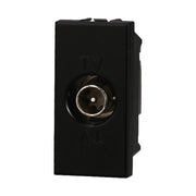 Connettore Presa TV Passante Maschio Colore Nero Compatibile Con Bticino Axolute