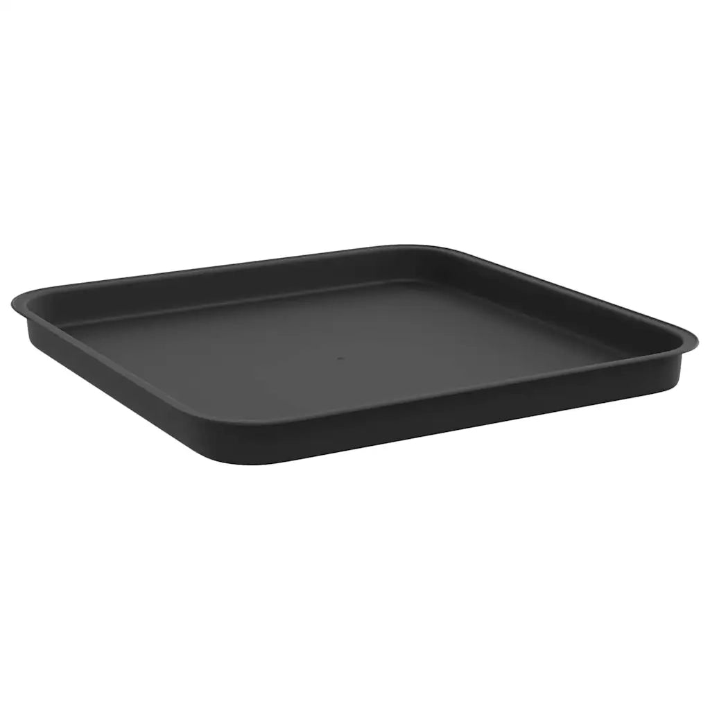 Vassoio Quadrato per Fiori 24 pz Nero 32 x 32 x 2,5 cm CFW8778736