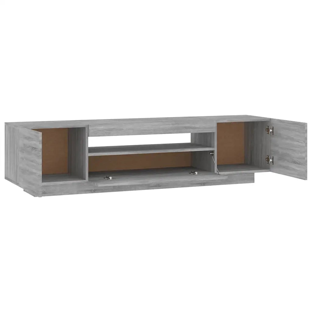 Mobile TV | Armadietto TV | Mobile Porta TV con Luci LED Grigio Sonoma 160x35x40 cm