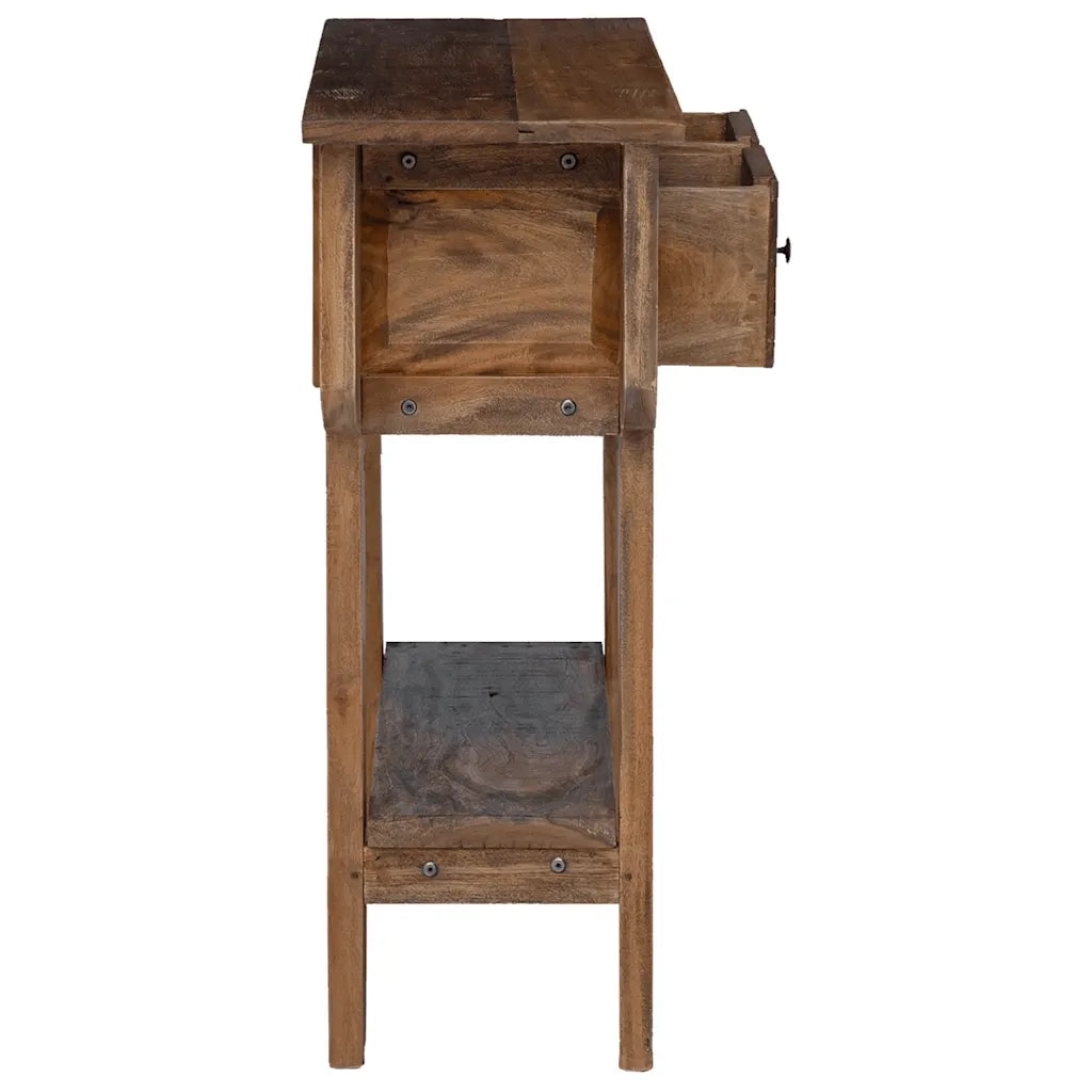 Consolle in Legno di Recupero Misto 80x35x80 cm 244509