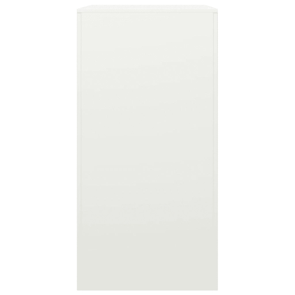 Rastrelliera per Legna da Ardere Bianca 60x40x80 cm in Acciaio 850997