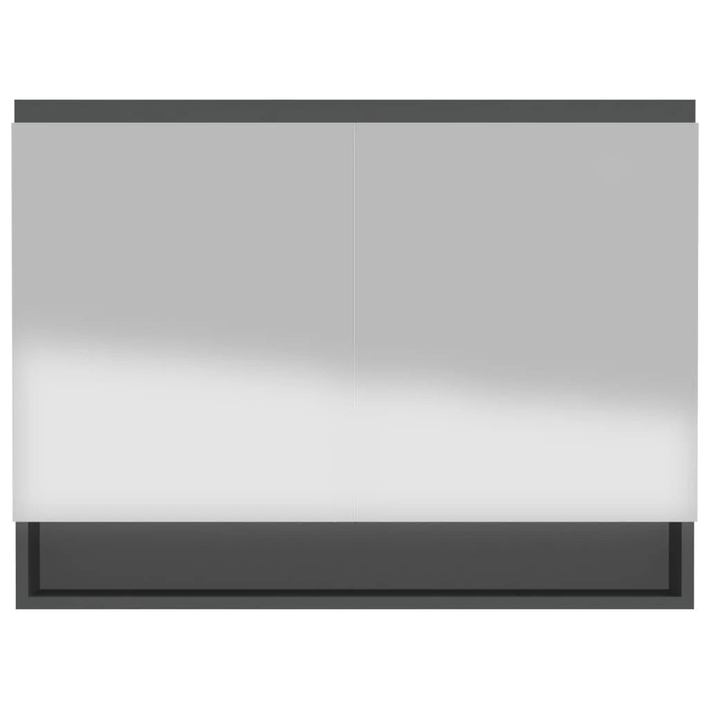 Mobiletto con specchio da bagno 80 x 15 x 60 cm MDF antracite 02_0006710