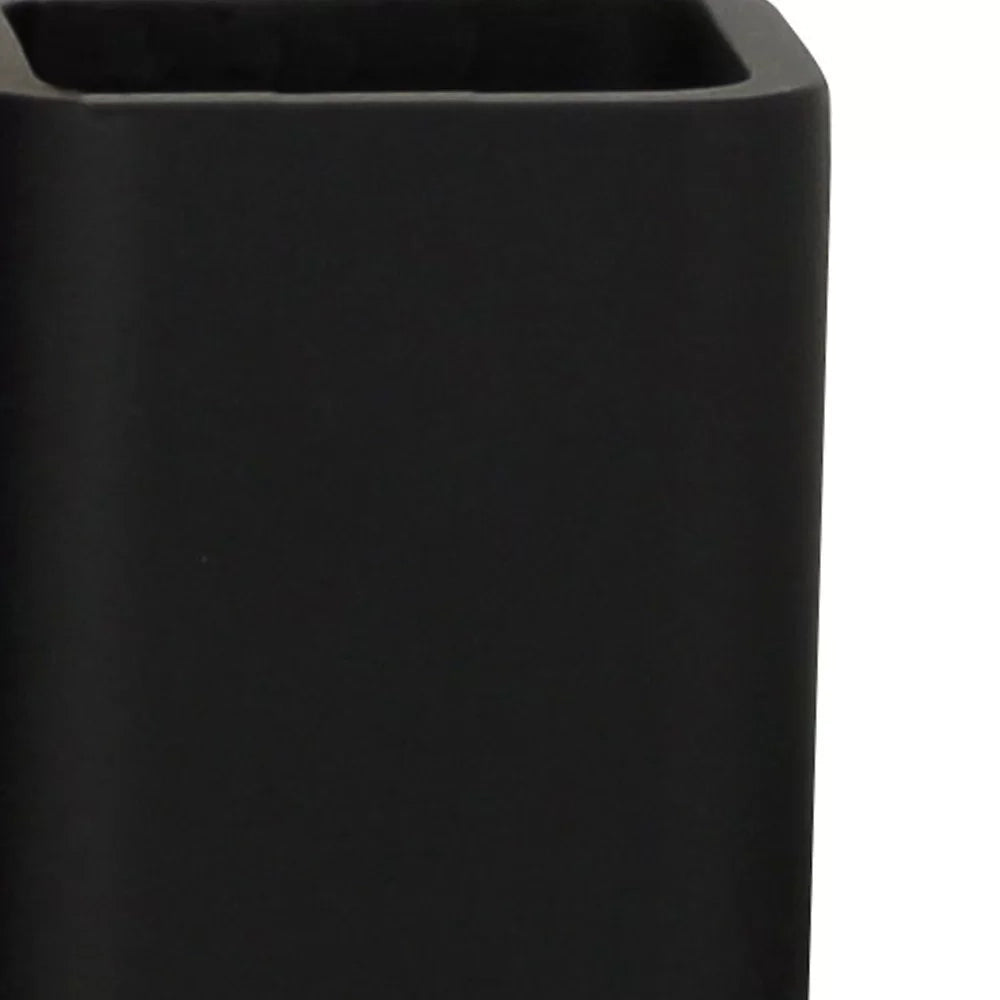 Bicchiere in poliresina nera - serie Onice