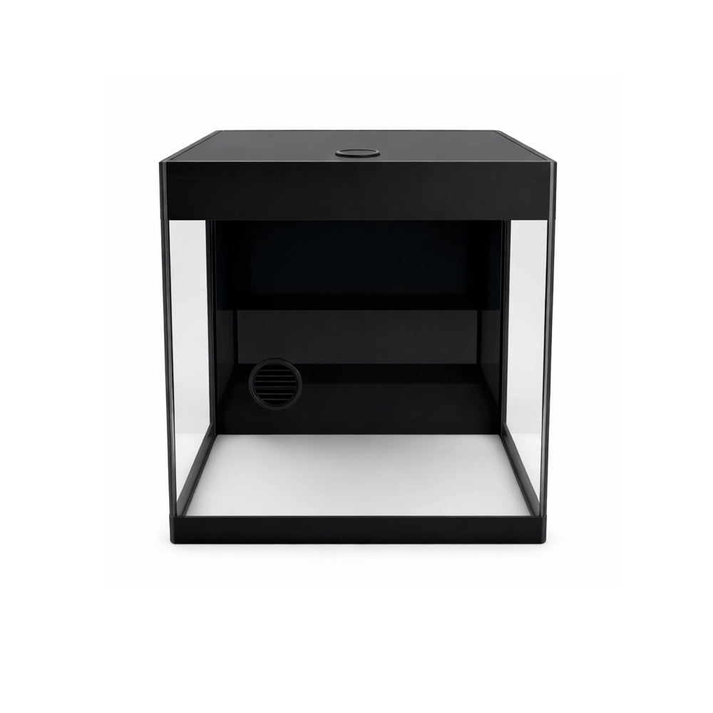 AquariumLine Cube Complete 25 Nero - acquario cubico cm25x25x30h con filtro posteriore, pompa e illuminazione LED