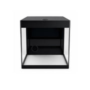 AquariumLine Cube Complete 25 Nero - acquario cubico cm25x25x30h con filtro posteriore, pompa e illuminazione LED
