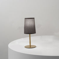Lampada Da Scrivania Contemporanea Mash Metallo Grigio Tessuto 1 Luce E14