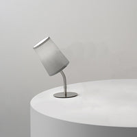 Lampada Da Scrivania Contemporanea Mash Metallo Marrone Tessuto 1 Luce E14